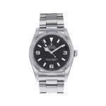 Montre d'occasion ROLEX Explorer I homme mouvement automatique certifié (cosc) bracelet acier - vue 1