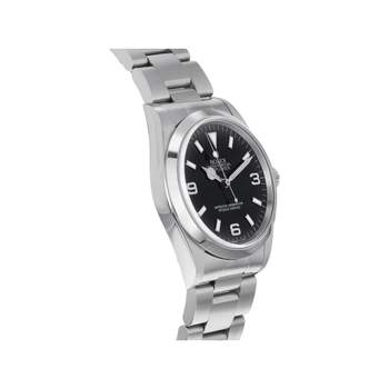 Montre d'occasion ROLEX Explorer I homme mouvement automatique certifié (cosc) bracelet acier