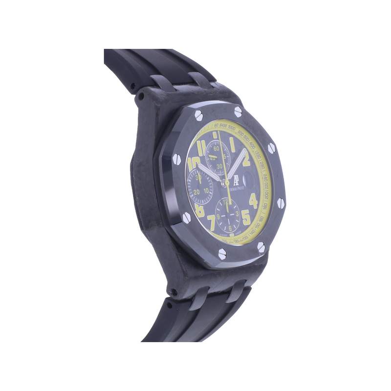 Montre d'occasion AUDEMARS PIGUET Royal Oak Offshore Bumblebee homme automatique bracelet caoutchouc - vue 2
