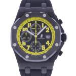 Montre d'occasion AUDEMARS PIGUET Royal Oak Offshore Bumblebee homme automatique bracelet caoutchouc - vue D1