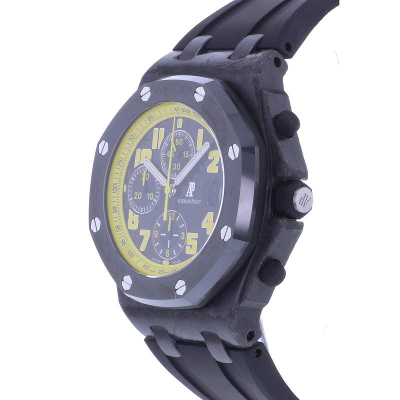 Montre d'occasion AUDEMARS PIGUET Royal Oak Offshore Bumblebee homme automatique bracelet caoutchouc - vue D2