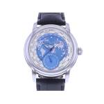 Montre d'occasion FREDERIQUE CONSTANT Classic Manufacture Worldtime homme automatique bracelet cuir d'origine - vue 1