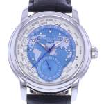 Montre d'occasion FREDERIQUE CONSTANT Classic Manufacture Worldtime homme automatique bracelet cuir d'origine - vue D1
