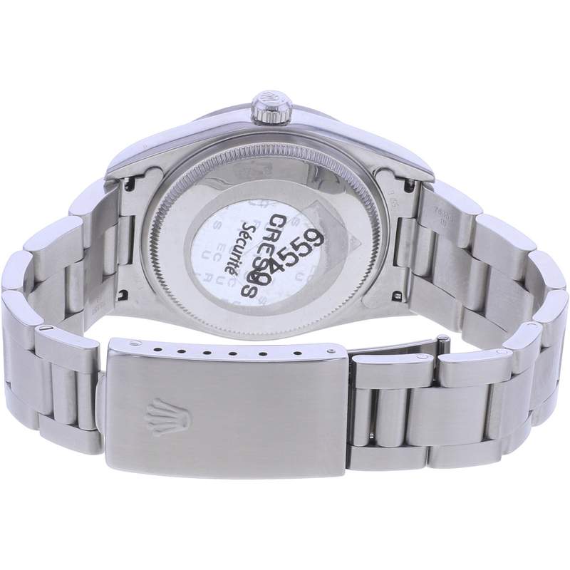 Montre d'occasion ROLEX Air King Precision mixte automatique bracelet acier - vue 3