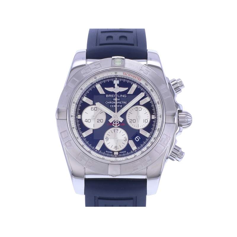 Montre d'occasion BREITLING Chronomat B01-44 homme mouvement automatique certifié (cosc) bracelet caoutchouc - vue 1