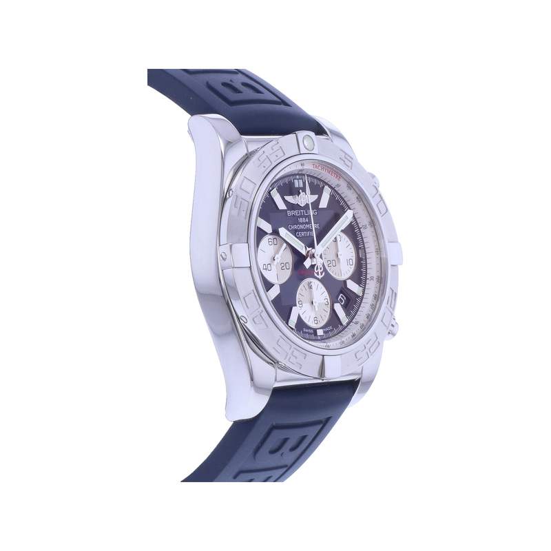 Montre d'occasion BREITLING Chronomat B01-44 homme mouvement automatique certifié (cosc) bracelet caoutchouc - vue 2