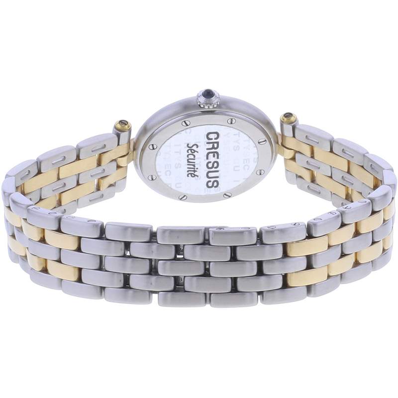 Montre d'occasion CARTIER Panthère Vendôme femme quartz bracelet or jaune 750/000 et acier - vue 3