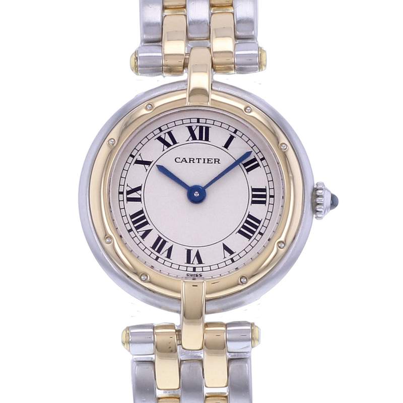 Montre d'occasion CARTIER Panthère Vendôme femme quartz bracelet or jaune 750/000 et acier - vue D1