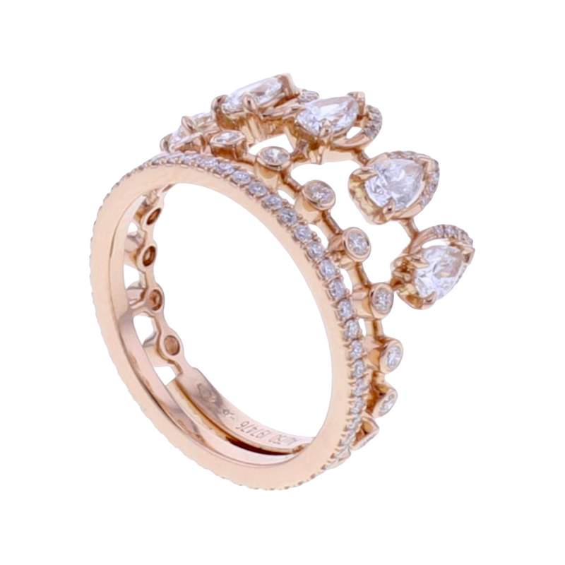 Bague d'occasion MESSIKA Desert Bloom femme or rose 750/1000 - vue 1