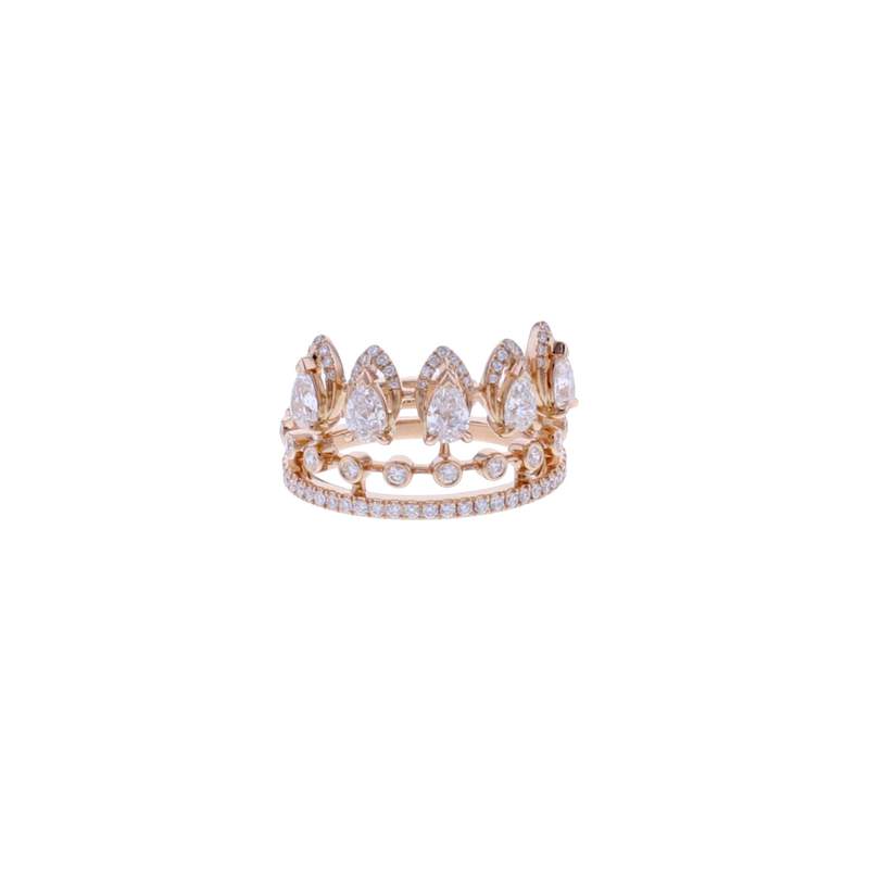 Bague d'occasion MESSIKA Desert Bloom femme or rose 750/1000 - vue D1