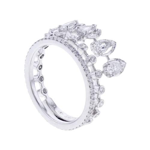 Bague d'occasion MESSIKA Desert Bloom femme or blanc 750/1000