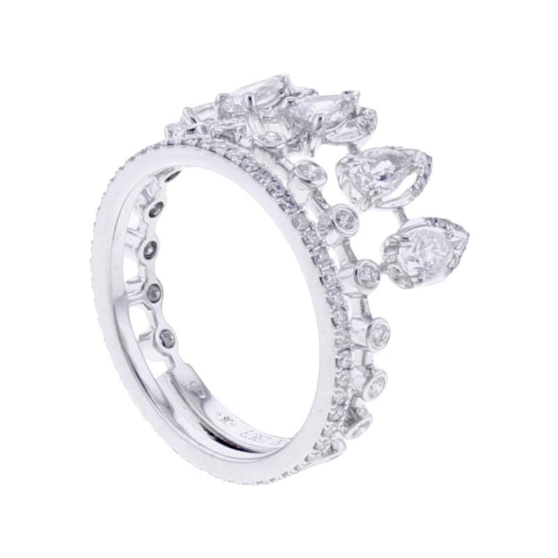 Bague d'occasion MESSIKA Desert Bloom femme or blanc 750/1000 - vue 1
