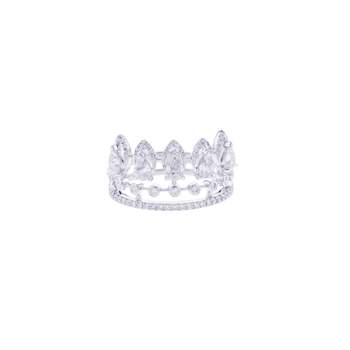 Tweedehands MESSIKA Desert Bloom-ring voor dames, 750/1000 witgoud