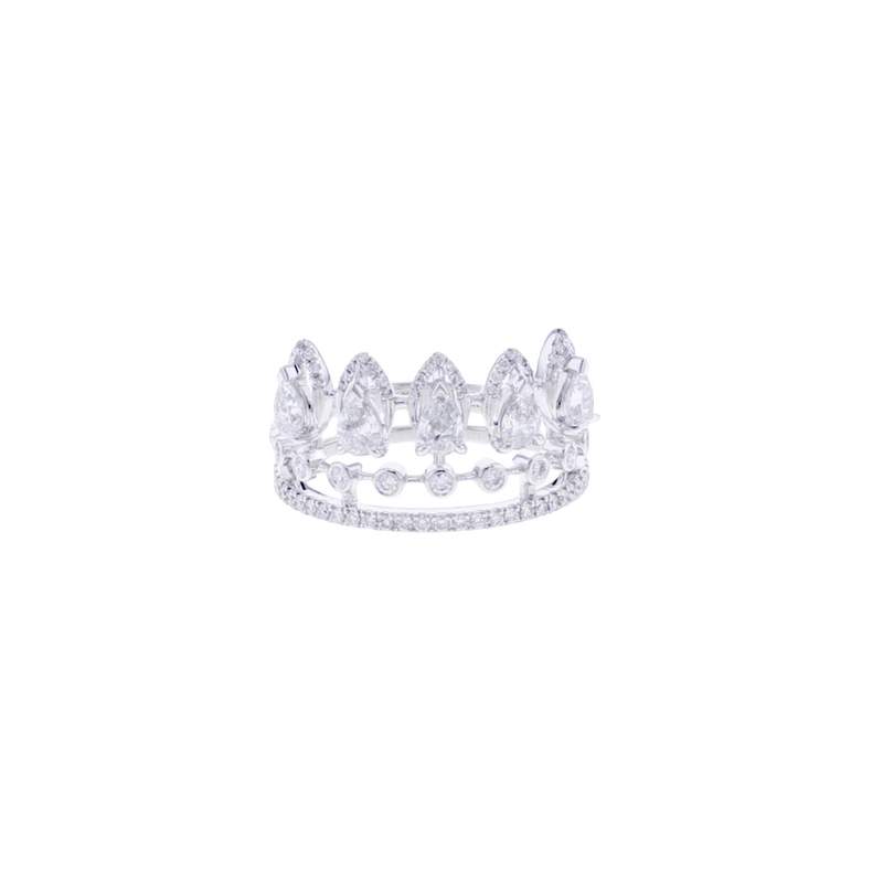 Bague d'occasion MESSIKA Desert Bloom femme or blanc 750/1000 - vue D1