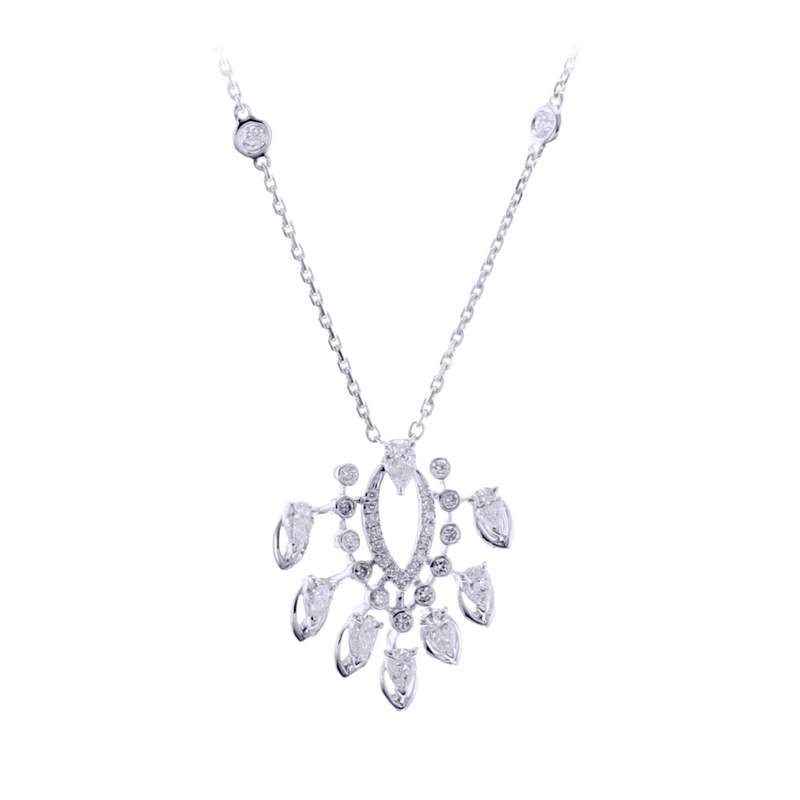 Collier d'occasion MESSIKA Desert Bloom femme or blanc 750/1000 - vue D1