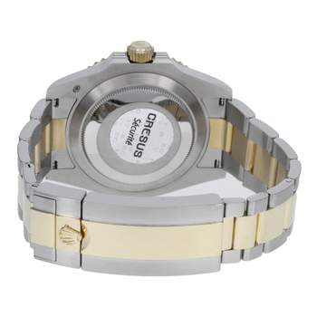 Montre d'occasion rolex submariner date homme mouvement automatique certifié (cosc) bracelet or jaune 750/000 et acier