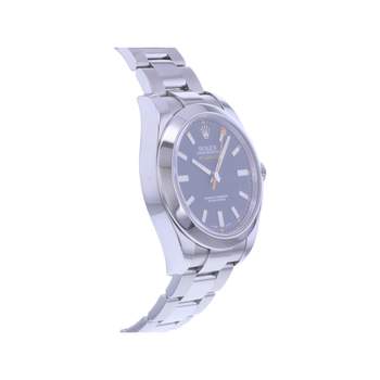 Montre d'occasion ROLEX Milgauss homme mouvement automatique certifié (cosc) bracelet acier
