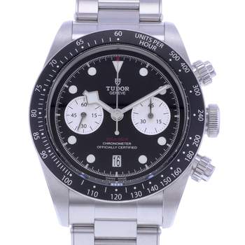 Montre d'occasion TUDOR Black Bay Chrono homme mouvement automatique certifié (cosc) bracelet acier
