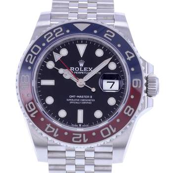 Montre d'occasion ROLEX GMT-Master II Pepsi homme mouvement automatique certifié (cosc) bracelet acier