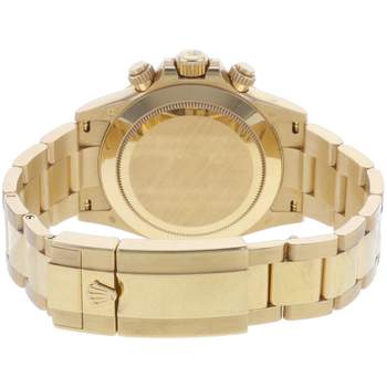 Montre d'occasion ROLEX Cosmograph Daytona Index diamants Mother of Pearl homme mouvement automatique certifié (cosc) bracelet or jaune 750/000