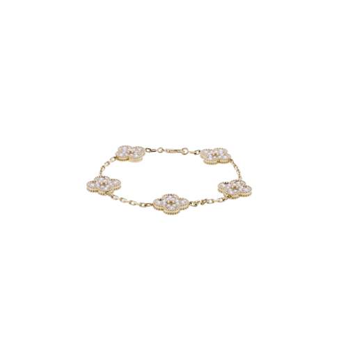 Bracelet d'occasion VAN CLEEF & ARPELS Alhambra Vintage femme or jaune 750/1000