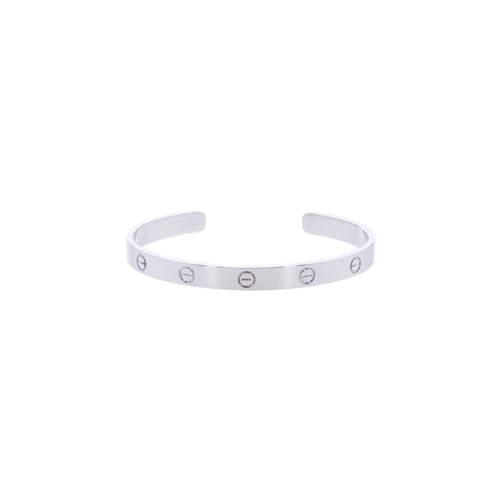Bracelet d'occasion CARTIER Love Classique mixte or blanc 750/1000