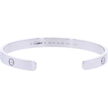 Tweedehands CARTIER Love Classique armband voor dames en heren, 750/1000 witgoud