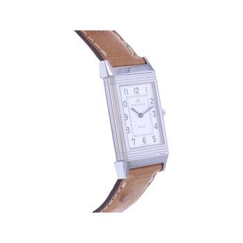 Montre d'occasion JAEGER LECOULTRE Reverso Classique mixte mécanique bracelet cuir d'origine