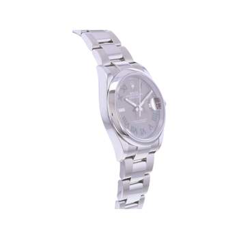 Montre d'occasion ROLEX DateJust 36 Wimbledon mixte mouvement automatique certifié (cosc) bracelet acier