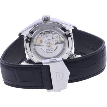 Montre d'occasion TAG HEUER Carrera Calibre 5 homme automatique bracelet cuir d'origine