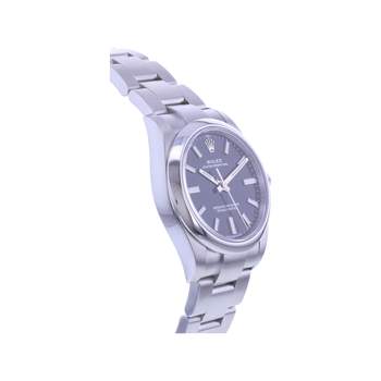 Montre d'occasion ROLEX Oyster Perpetual 34 mm mixte mouvement automatique certifié (cosc) bracelet acier
