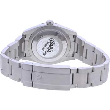 Montre d'occasion ROLEX Oyster Perpetual 34 mm mixte mouvement automatique certifié (cosc) bracelet acier