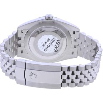 Montre d'occasion ROLEX DateJust 41 homme mouvement automatique certifié (cosc) bracelet acier