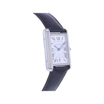 Montre d'occasion CARTIER Tank Must XL homme automatique bracelet cuir d'origine