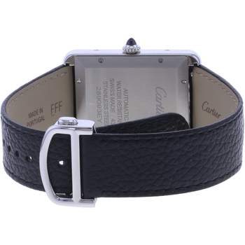 Montre d'occasion CARTIER Tank Must XL homme automatique bracelet cuir d'origine