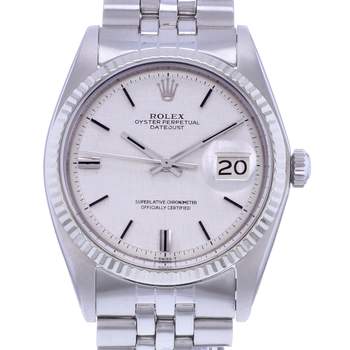 Montre d'occasion ROLEX DateJust 36 mixte mouvement automatique certifié (cosc) bracelet acier