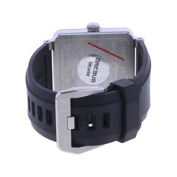 Montre d'occasion BELL & ROSS BR03-92 Black Steel homme automatique bracelet caoutchouc