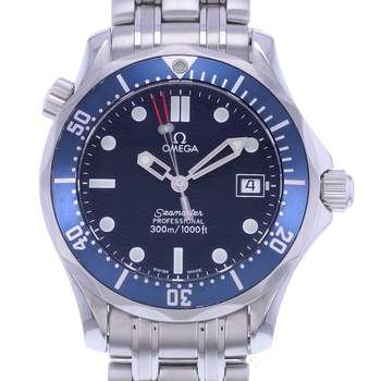 Montre d'occasion OMEGA Seamaster 300 Medium homme quartz bracelet acier