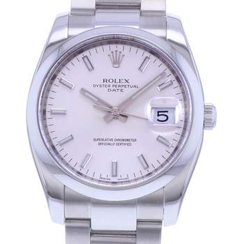 Montre d'occasion ROLEX Oyster Perpetual Date mixte mouvement automatique certifié (cosc) bracelet acier