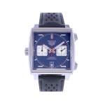 Montre d'occasion TAG HEUER Monaco Calibre 11 Steve McQueen homme automatique bracelet cuir cresus - vue 1