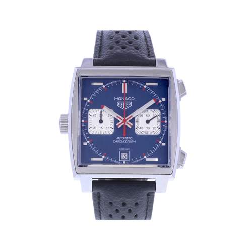Montre d'occasion TAG HEUER Monaco Calibre 11 Steve McQueen homme automatique bracelet cuir cresus