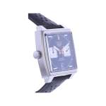 Montre d'occasion TAG HEUER Monaco Calibre 11 Steve McQueen homme automatique bracelet cuir cresus - vue 2