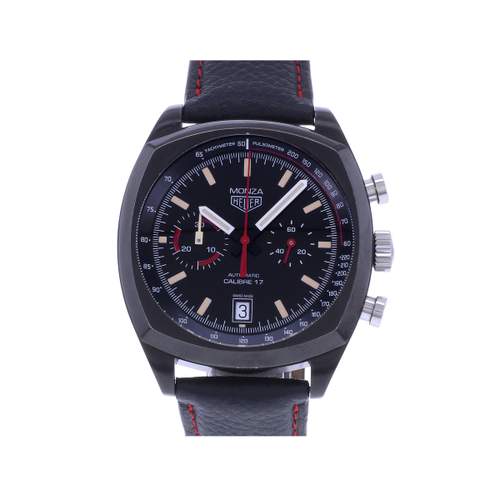 Montre d'occasion TAG HEUER Monza homme automatique bracelet cuir