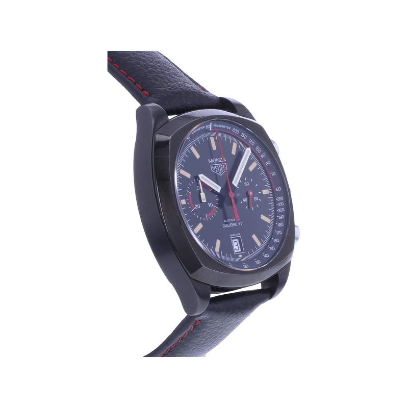 Montre d'occasion TAG HEUER Monza homme automatique bracelet cuir - vue 2