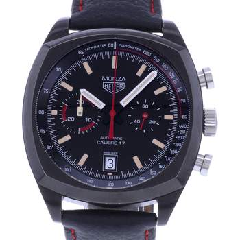 Montre d'occasion TAG HEUER Monza homme automatique bracelet cuir