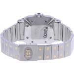 Montre d'occasion CARTIER Santos Carrée mixte automatique bracelet or jaune 750/000 et acier - vue 3