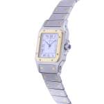 Montre d'occasion CARTIER Santos Carrée mixte automatique bracelet or jaune 750/000 et acier - vue D2