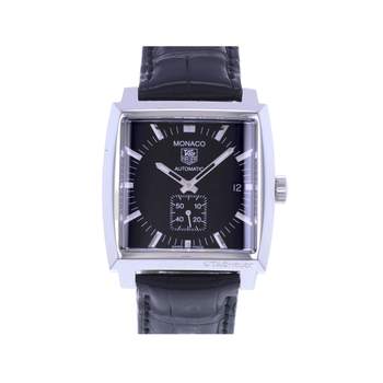 Montre d'occasion TAG HEUER Monaco homme automatique bracelet cuir cresus