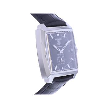 Montre d'occasion TAG HEUER Monaco homme automatique bracelet cuir cresus