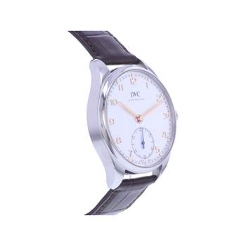 Montre d'occasion IWC Portugaise homme automatique bracelet cuir cresus
